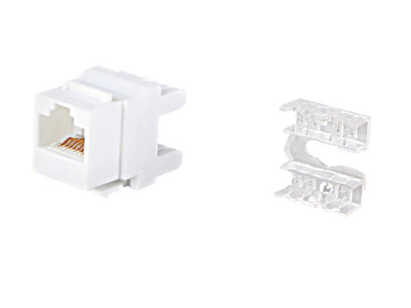 超五类180度非屏蔽RJ45模块